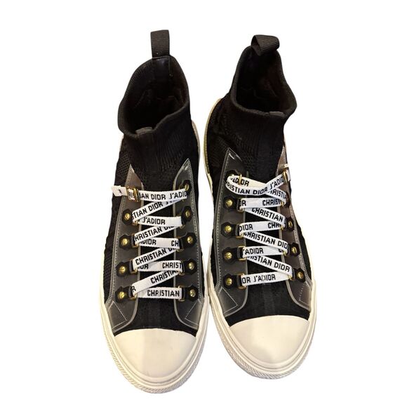 Christian Dior Walk'n'Dior Sneaker Macrocannage Technical Mesh in Black Size 7 1 - Picture 9 of 10